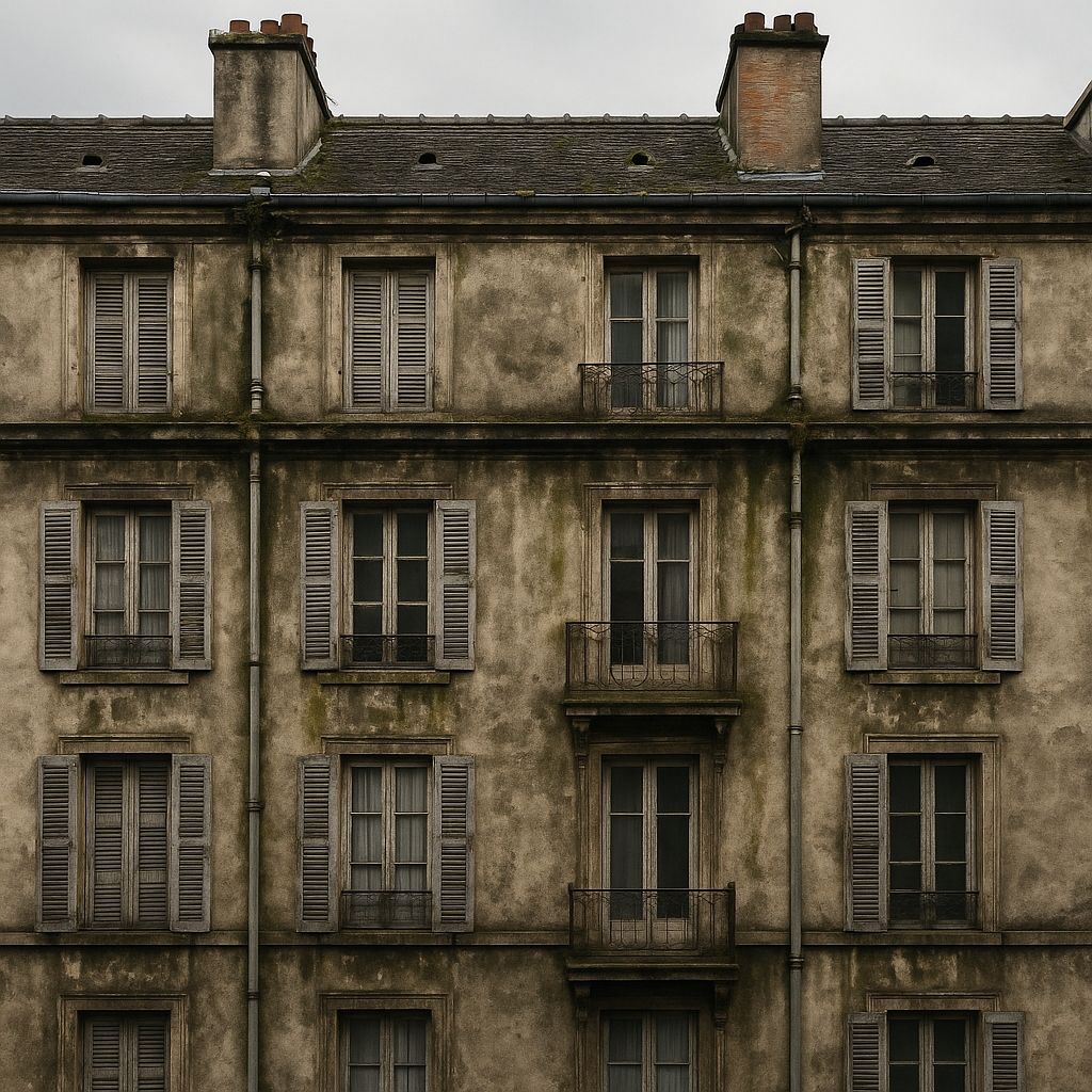 Avant — Façade d'immeuble — Fontenay-le-Comte